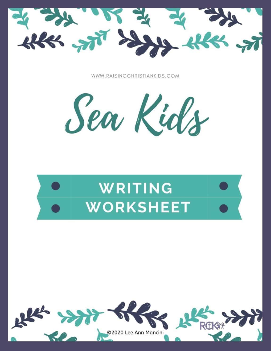 Sea Kids Writing Worksheet